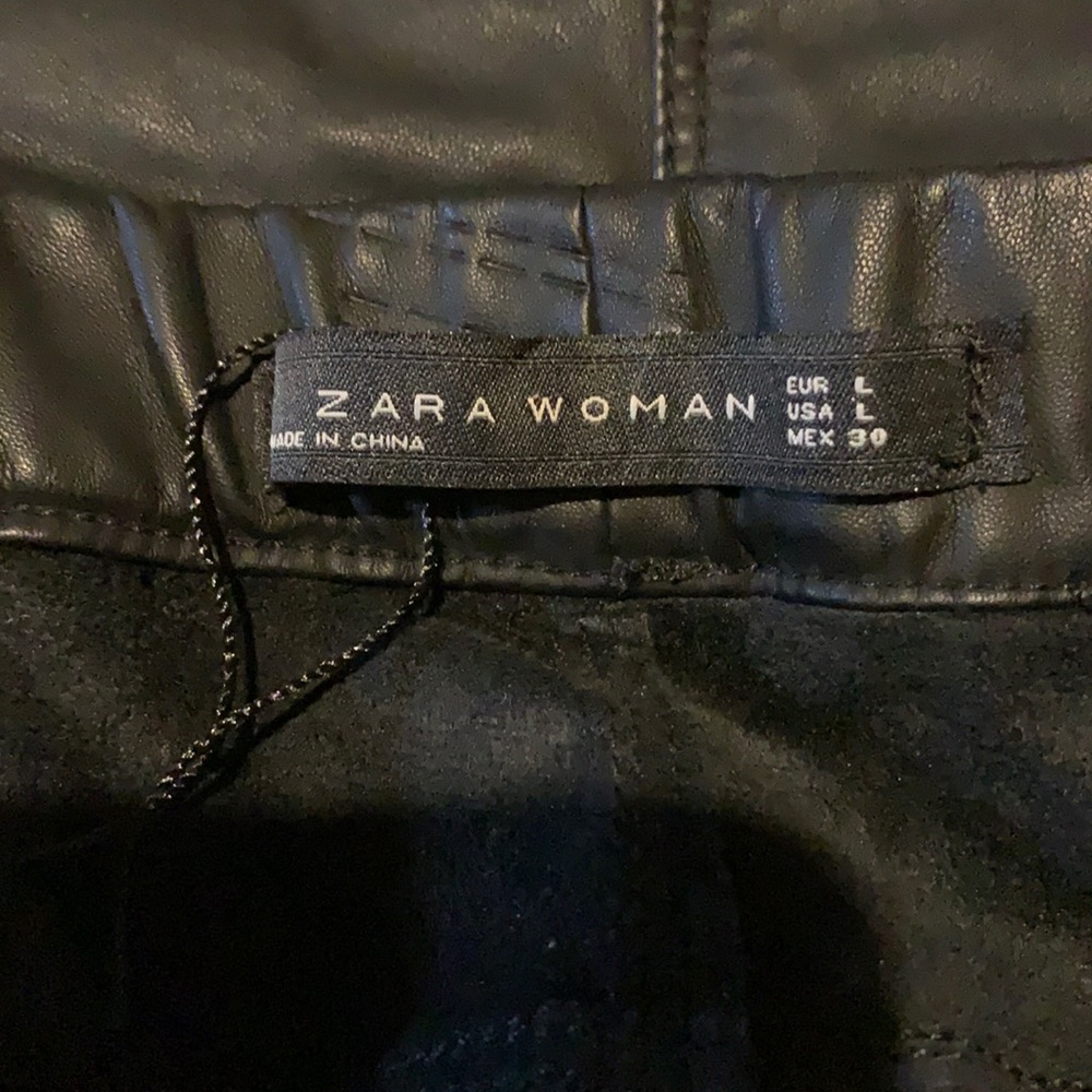 Zara faux leather jeans